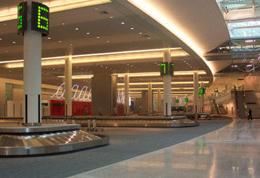 Airport baggage halls